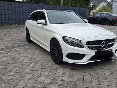 Usata Mercedes C250 AMG line 204 CV (150 kW) 2015 Bianco Station wagon