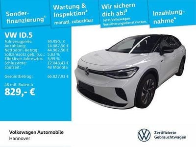 Gebraucht VW ID.5 GTX 250 kW (340 PS) 2025 Gletscherweiß metallic schwarz SUV