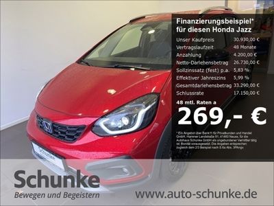 gebraucht Honda Jazz 1.5 e:HEV Crosstar Advance Navi LED Apple CarPlay Android Auto Klimaautom SHZ LenkradHZG