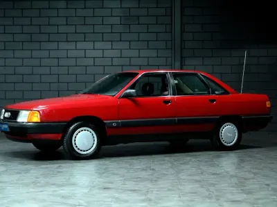 Gebraucht Audi 100 Basis 90 PS (66 kW) 1989 Rot Limousine