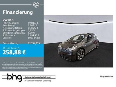 Gebraucht VW ID.3 Comfortline 110 kW (150 PS) 2022 Grau Kleinwagen