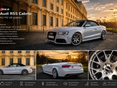 Gebraucht Audi RS5 Sport 450 PS (330 kW) 2014 Grau Cabrio