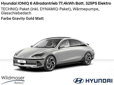 gebraucht Hyundai Ioniq 6 ⚡ Allradantrieb 77,4kWh Batt. 325PS Elektro ⌛ Sofort verfügbar! ✔️ mit 3 Zusatz-Paketen