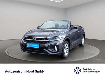 Gebraucht VW T-Roc Cabriolet R-line 150 PS (110 kW) 2022 Rauchgrau metallic schwarz Cabrio