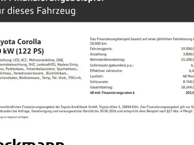Gebraucht Toyota Corolla Team 122 PS (89 kW) 2021 Manhattangrau metallic Kombi