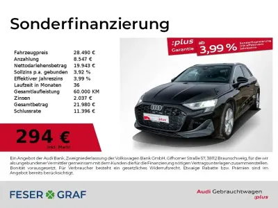 Gebraucht Audi A3 Ambiente 116 PS (85 kW) 2025 Mythosschwarz metallic Limousine