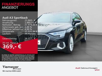 Schwarz Gebraucht 2022 Audi A3 Sportback e-tron Advanced Kleinwagen | 21.980 € (Fairer Preis)
