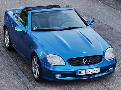 Gebraucht Mercedes SLK200 163 PS (119 kW) 2001 Blau Cabrio