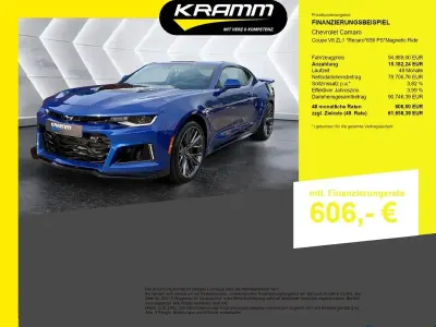 Nouvelle Chevrolet Camaro ZL1 659 ch (484 kW) 2026 Bleue Coupé