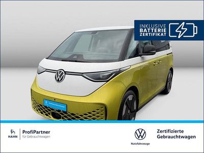 Gebraucht VW ID. Buzz Pro 150 kW (204 PS) 2024 Candyweiß/limonengelb metalli Van / Kleinbus