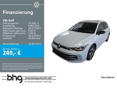 Gebraucht VW Golf VIII Goal 150 PS (110 kW) 2025 Crystal ice blue metallic Limousine