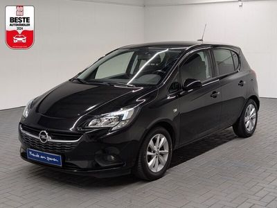 Schwarz (onyxschwarzmet.) Gebraucht 2017 Opel Corsa Kleinwagen | 11.480 € (Etwas zu teuer)