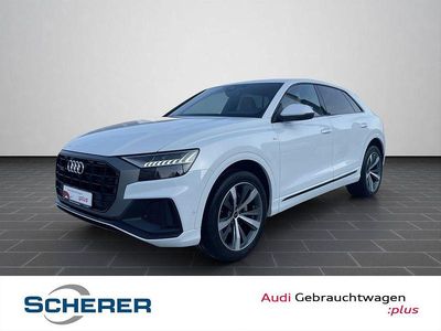 Gletscherweiß metallic (metallic) Gebraucht 2022 Audi Q8 Ambiente SUV | 63.366 € (Teuer)