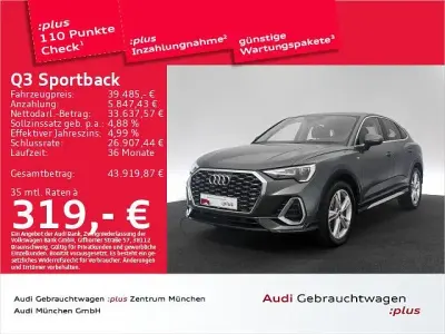 Brugt Audi Q3 Sportback S-Line 200 HK (147 kW) 2023 Grå SUV