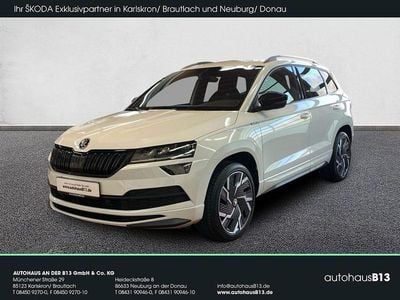 Gebraucht Skoda Karoq SportLine 150 PS (110 kW) 2021 Moonweiß perleffekt SUV