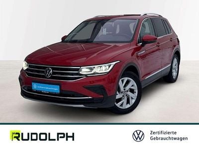Rot Gebraucht 2021 VW Tiguan Elegance SUV | 31.790 € (Etwas zu teuer)
