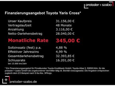 Silber Neu 2025 Toyota Yaris Hybrid Limousine | 31.156 € (Etwas zu teuer)