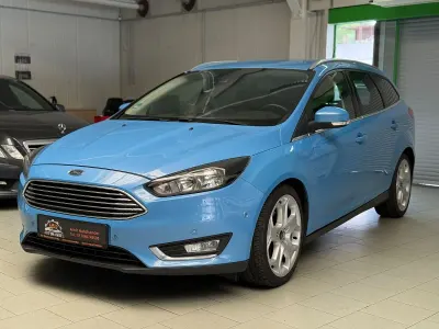 Brugt Ford Focus Titanium 125 HK (91 kW) 2017 Blå Stationcar