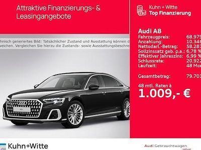Schwarz Gebraucht 2023 Audi A8L Ambiente Limousine | 62.899 € (Fairer Preis)