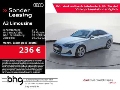 Gebraucht Audi A3 Advanced Plus 150 PS (110 kW) 2025 Gletscherweiß metallic Limousine