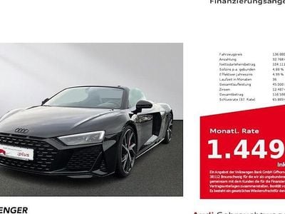 Mythosschwarz metallic Gebraucht 2022 Audi R8 Spyder Performance Cabrio | 136.880 € (Guter Preis)