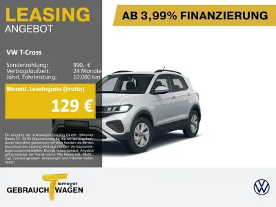 Gebraucht VW T-Cross Life 95 PS (69 kW) 2025 Silber SUV