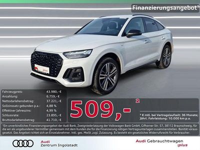 Gletscherweiss metallic Gebraucht 2022 Audi Q5 Sportback S-Line SUV | 43.980 € (Fairer Preis)