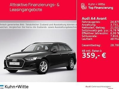 Brillantschwarz Gebraucht 2023 Audi A4 Basis Kombi | 24.579 € (Guter Preis)