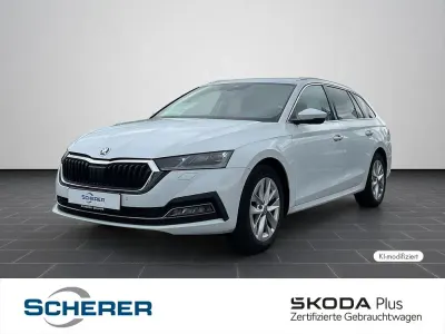 Gebraucht Skoda Octavia Style 150 PS (110 kW) 2021 Moonweiss metallic (metallic) Limousine