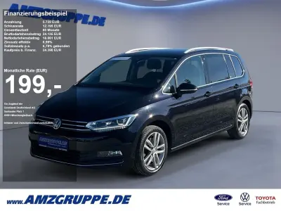 Gebraucht VW Touran Highline 150 PS (110 kW) 2020 Deep black met Van / Kleinbus