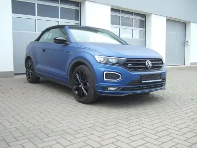 Gebraucht VW T-Roc Cabriolet R-line Edition 150 PS (110 kW) 2021 Blau Cabrio