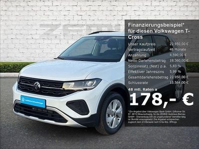 Weiss Neu 2025 VW T-Cross Life SUV | 22.950 € (Guter Preis)