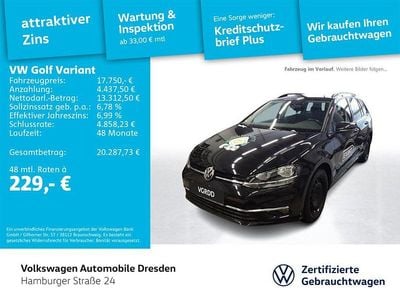 Gebraucht VW Golf VII United 116 PS (85 kW) 2020 Schwarz Kombi