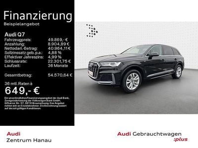Mythosschwarz metallic Gebraucht 2021 Audi Q7 S-Line SUV | 49.869 € (Guter Preis)
