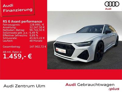 Gebraucht Audi RS6 Performance 630 PS (463 kW) 2025 2y gletscherweiß metallic Kombi