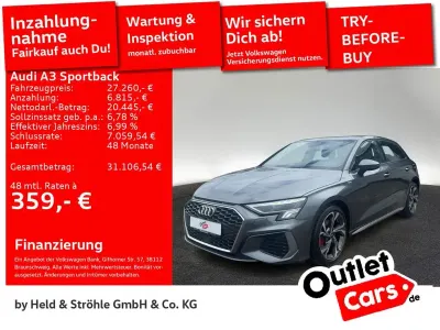 Gebraucht Audi A3 S-Line 150 PS (110 kW) 2023 Daytonagrau perleffekt Limousine