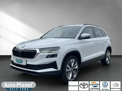 Gebraucht Skoda Karoq Style 150 PS (110 kW) 2022 Moonweiss metallic (metallic) SUV