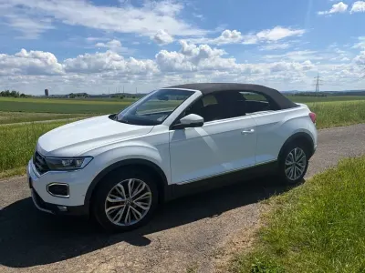 Gebraucht VW T-Roc Cabriolet Style 150 PS (110 kW) 2020 Weiß Cabrio