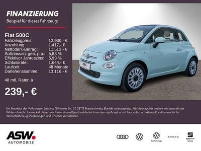 Gebraucht Fiat 500C Lounge 86 PS (63 kW) 2018 Colore esterno (lattementa grü Cabrio