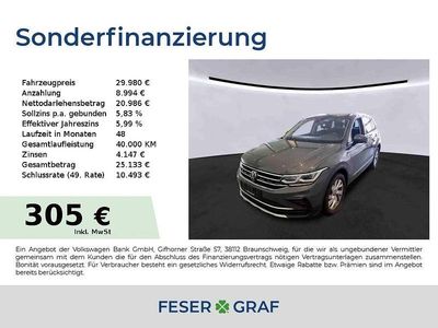 Delfingrau metallic Gebraucht 2022 VW Tiguan Elegance SUV | 29.980 € (Guter Preis)