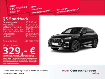 Gebraucht Audi Q5 S-Line 204 PS (150 kW) 2023 Mythosschwarz metallic SUV
