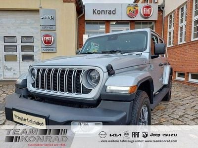 Gebraucht Jeep Wrangler Unlimited Sahara 272 PS (200 kW) 2024 Silber SUV