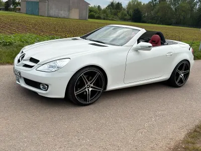 Second-hand Mercedes SLK200 184 CP (135 kW) 2008 Alb Cabrio