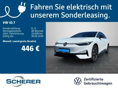 Gebraucht VW ID.7 Pro 210 kW (286 PS) 2025 Gletscherweiß metallic Limousine
