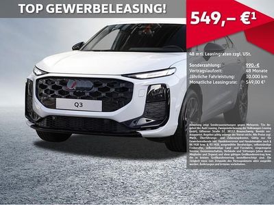 Gebraucht Audi Q3 Sportback S-Line 150 PS (110 kW) 2026 Gletscherweiß metallic SUV