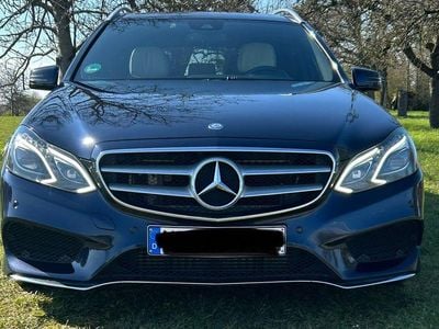 Usata Mercedes E350 Avantgarde 252 CV (185 kW) 2014 Blu Station wagon
