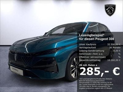 Neu Peugeot 308 Allure 145 PS (106 kW) 2025 Blau Limousine