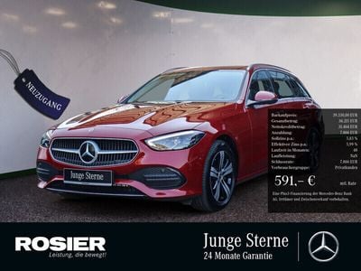 Gebraucht Mercedes C220 Advanced 197 PS (144 kW) 2023 Rot / manufaktur patagonienrot Kombi