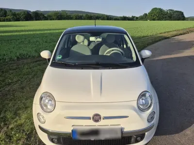 Gebraucht Fiat 500 Lounge 101 PS (74 kW) 2012 Weiß Kleinwagen