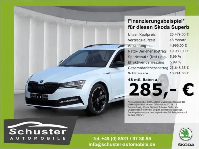 Używany Skoda Superb SportLine 200 KM (147 kW) 2021 Biały Kombi